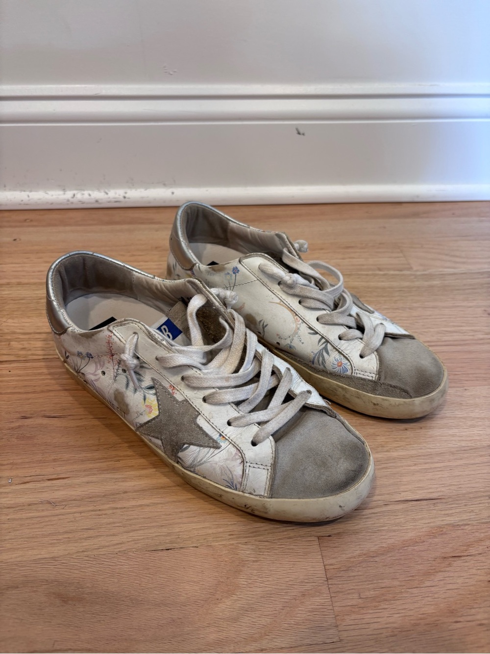 Golden Goose Superstar Floral Low-Top Sneakers size 39